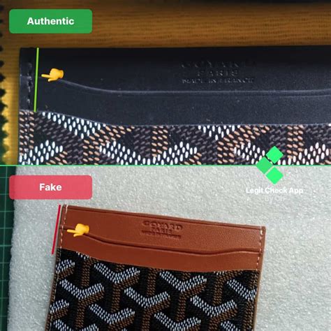 how to check goyard fake bag|authentic goyard card holder.